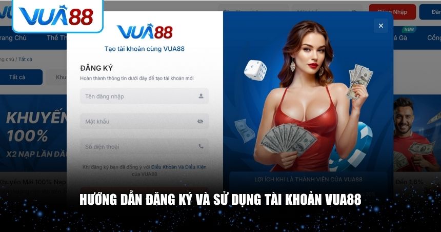 Vài thao tác đơn giản để bắt đầu chơi tại VUA88