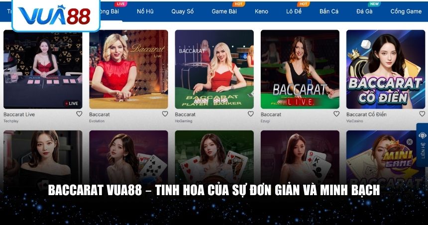 Những yếu tố khiến Baccarat VUA88 được yêu thích