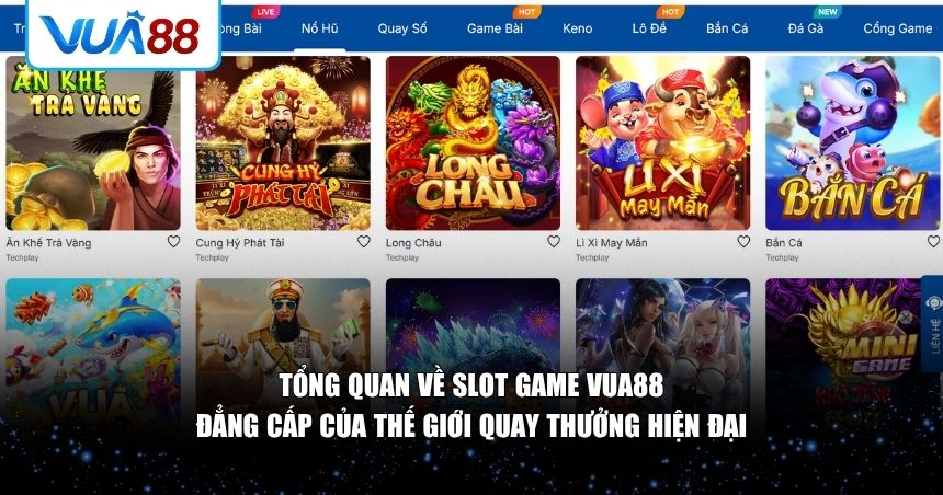 Tổng quan về slot game VUA88